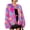 Pink#2, variant on Mutghys Fur Coats for Women Colorful Block Open Front Short Fuzzy Faux Fur Jacket Party Vacation Bar Winter Warm Soft Comfortable Fashion Outerwear,S-3XL