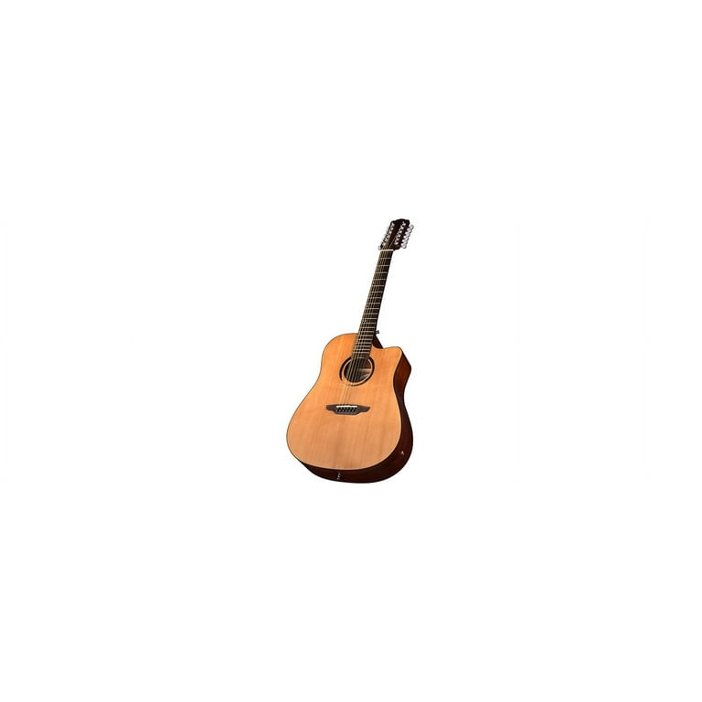 Luna WABI SABI Dread Cutaway Acoustic Electric Guitar 12 String