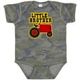 thumbnail image 3 of Inktastic Red Tractor Little Brother Boys Baby Bodysuit, 3 of 5