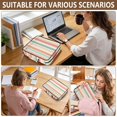 thumbnail image 7 of Haosy Accordion File Organizer Zipper Binder 500 Sheet 6-Tab Expanding File Folder Multi-Pocket 1.2 Inch 3 Ring Soft Color Striped, 7 of 7