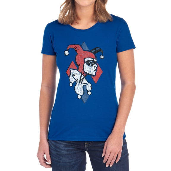 Batman Profiling Women's T Shirt, Royal, Small