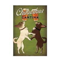 Trademark Fine Art Ryan Fowler Double Chihuahua Canvas Wall Art - 16x24