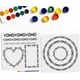 thumbnail image 1 of Plantillas de cadena de 8 estilos, 11,8 × 11,8 pulgadas, con forma de cadena, rectangular, circular, con pincel, diseño geométrico de cadena de hierro., 1 of 9