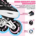 thumbnail image 5 of OBENSKY Adjustable Inline Skates, Fun Illuminating Beginner Roller Blades for Kids W/ Light up Wheels,Toddler and Youth, 5 of 7