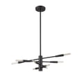 thumbnail image 2 of 8 Light Chandelier In Architectural Style-8.5 Inches Tall And 16 Inches Wide-Matte Black Finish Z-Lite 737-8Mb, 2 of 5