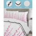 thumbnail image 3 of Quilt King Size Bedding Set, Pink Reversible Summer Quilt 3 Pieces, Polka Dots Watercolor Abstract Art Lightweight Bedspreads Coverlets with 2 Pillow Shams for All Seasons, 3 of 5
