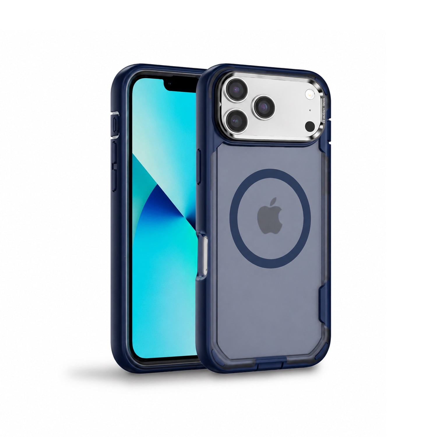 Magnetic Shockproof Camera Stand Case for iPhone 17 Pro Max - Blue