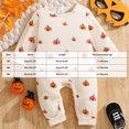 thumbnail image 3 of mgoYE Halloween Baby Boy Girl Outfit Pumpkin Long Sleeve Onesie Romper Jumpsuit Halloween Clothes Girl Boy, 3 of 9