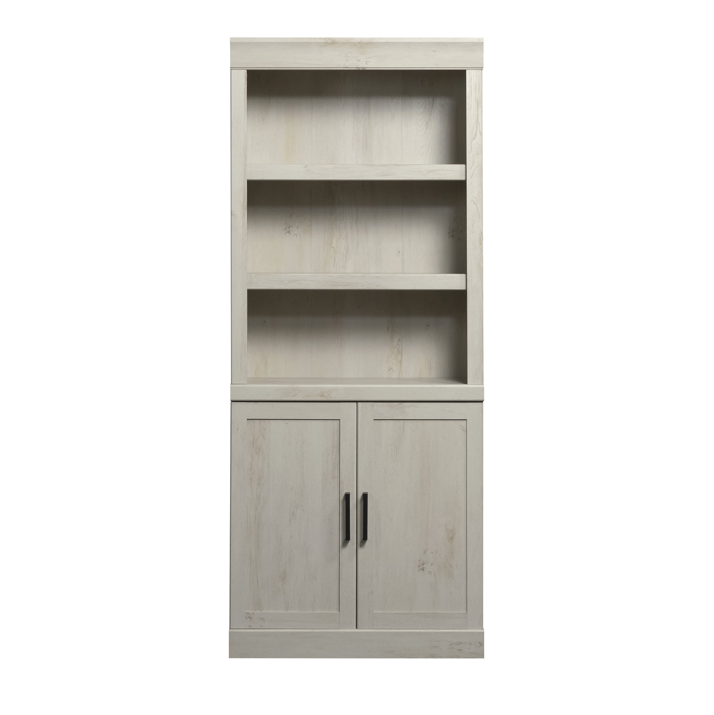 Better Homes & Gardens Glendale Bookcase With Doors, Rustic White Finish