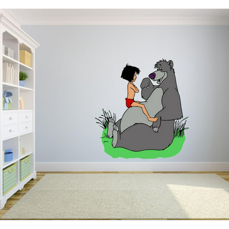 The Jungle Book Watercolor, Mowgli, Baloo Dancing, Watercolor Painting, Kids  Room Decor, Nursery Decor, Wall Art, Home Decor 543 