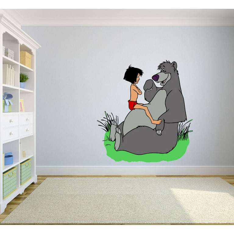 Jungle Book Cartoon Characters Colorful Decors Wall Sticker Art Design  Decal for Girls Boys Kids Room Bedroom Nursery Kindergarten House Fun Home