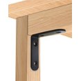 thumbnail image 3 of Soportes para Trabajo Pesado, Junta de Metal con Soporte de Esquina de Hierro Grande, para gabinete de Muebles de estantería de Madera2 (tamaño de Esquina 50 * 50 * 2, 4 Orificios) 2 (Esquin, 3 of 4