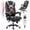 Black-grey, variant on BRTHORY Massage Office Chair with Foot Rest,8 Points Vibration and Heat Ergonomic Executive Desk Chair , High Back Office Chairs with Reclining Computer Chair