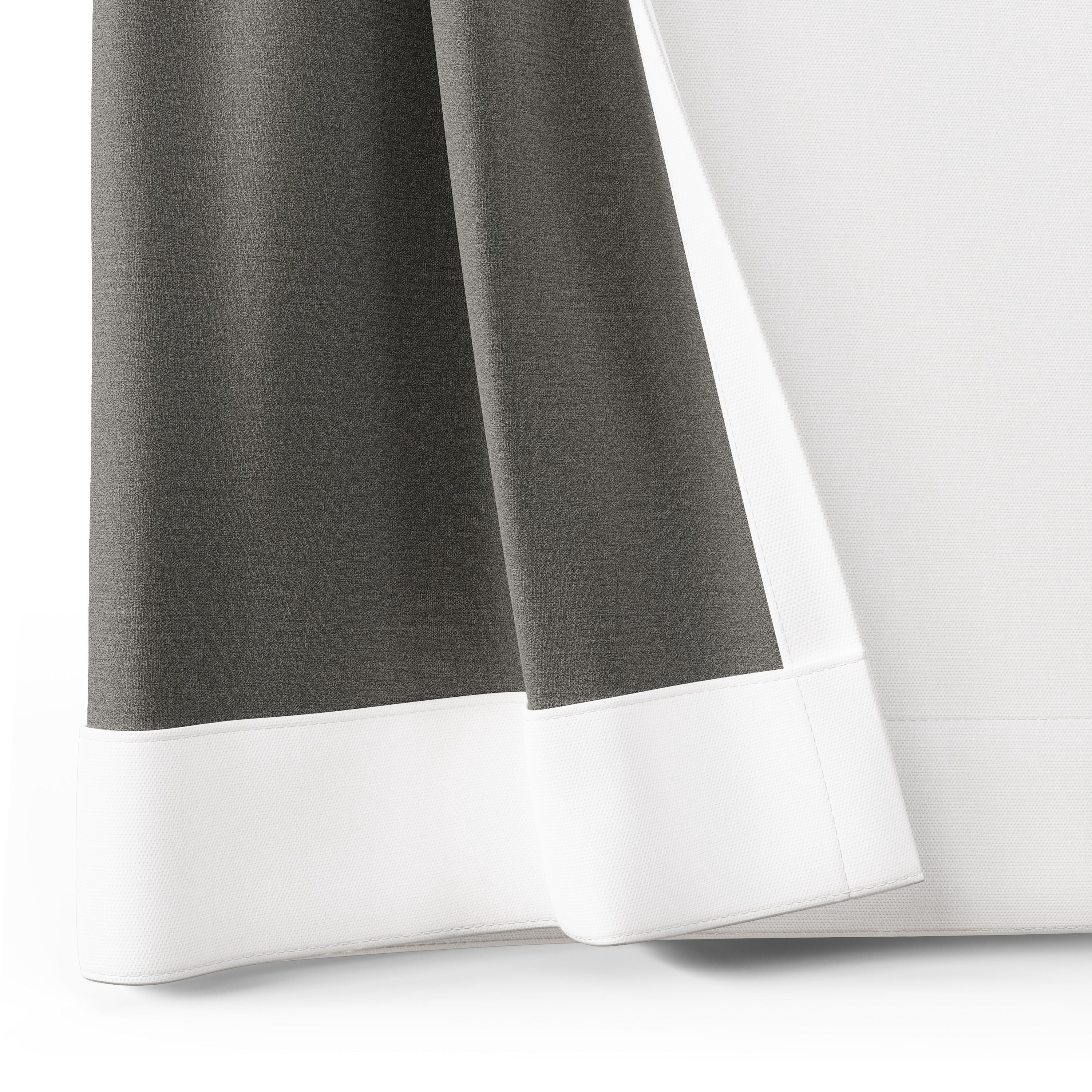 Mainstays Kids White and Rainbow Stripe Blackout Rod Pocket with Back Tabs Single Curtain Panel, 38" W x 63" L