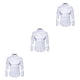 thumbnail image 2 of Sonducket Camisa transpirable para hombre Satén con mangas largas - Trabajo Boda o hogar Camisa para hombre Manga larga formal Blanco grande 2XL Type1 NO1, 2 of 6