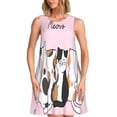 thumbnail image 1 of Disketp Cute Cats para Vestido sin Mangas para Mujeres, Vestidos de Verano para Mujeres, Casual y Holgado para la Playa, 1 of 7
