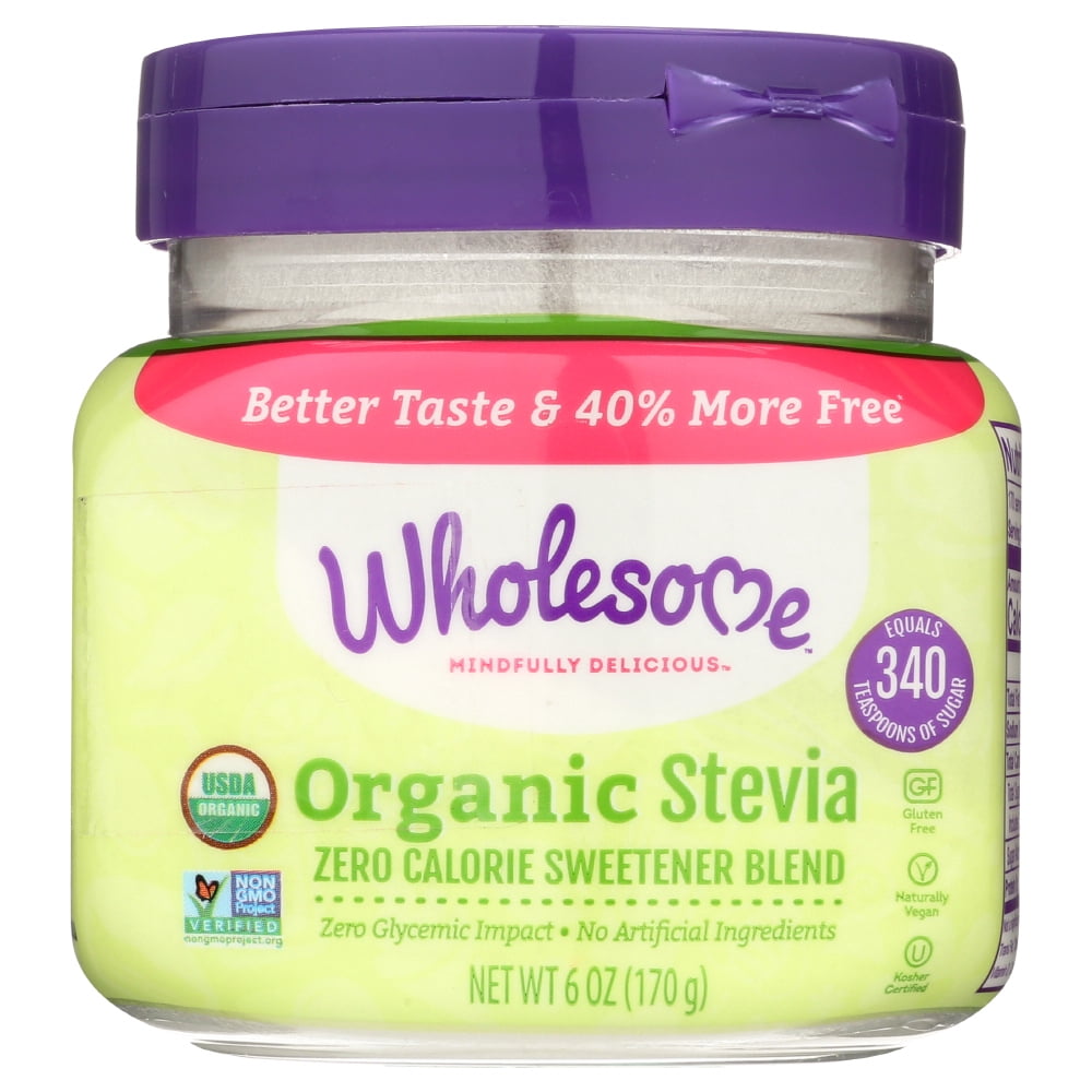 Wholesome Organic Stevia Zero Calorie Sweetener Blend, 6 Oz Walmart
