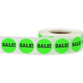thumbnail image 2 of Sale Stickers Fluorescent Green 3/4 Inch Round Circle Dots 500 Total Labels, 2 of 2