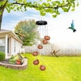 thumbnail image 4 of Kayannuo 1PC Charming Wind Chimes Outdoor Hummingbird Water Feeder Wind Chime Shaped Bird feeders for Viewing Hanging Garden Water Feeder for Birds Bird Water Feeder,Red, 4 of 5