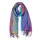 thumbnail image 1 of Bufanda Color Degradado Para Mujeres Borla Suave Envoltura Envoltura Multicolor Floral Azul 71"x27.5", 1 of 6