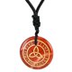 thumbnail image 2 of Colgante de triquetra antiguo, collar con colgante de , joyería de s talladas lisas, negro Rojo Yuyangstore COLLAR COLGANTE, 2 of 8