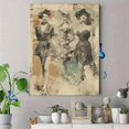 thumbnail image 4 of Vintage Fashion Beach Art Print, Retro Women Coastal Art for Living Room Bedroom Hotel Cafe Office, 4 of 8