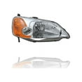 thumbnail image 3 of Headlight - Cooling Direct Fit/For 01-03 Honda Civic Sedan Only, '03 Hybrid - Pair, Left Driver + Right Passenger Set - CAPA - 33101S5AA01, 33151S5AA01, 3 of 4