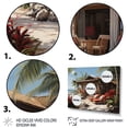 thumbnail image 3 of Designart "Tropical Retreat in the Caribbean I" Beach & Ocean Metal Wall Decor Set, 3 of 5