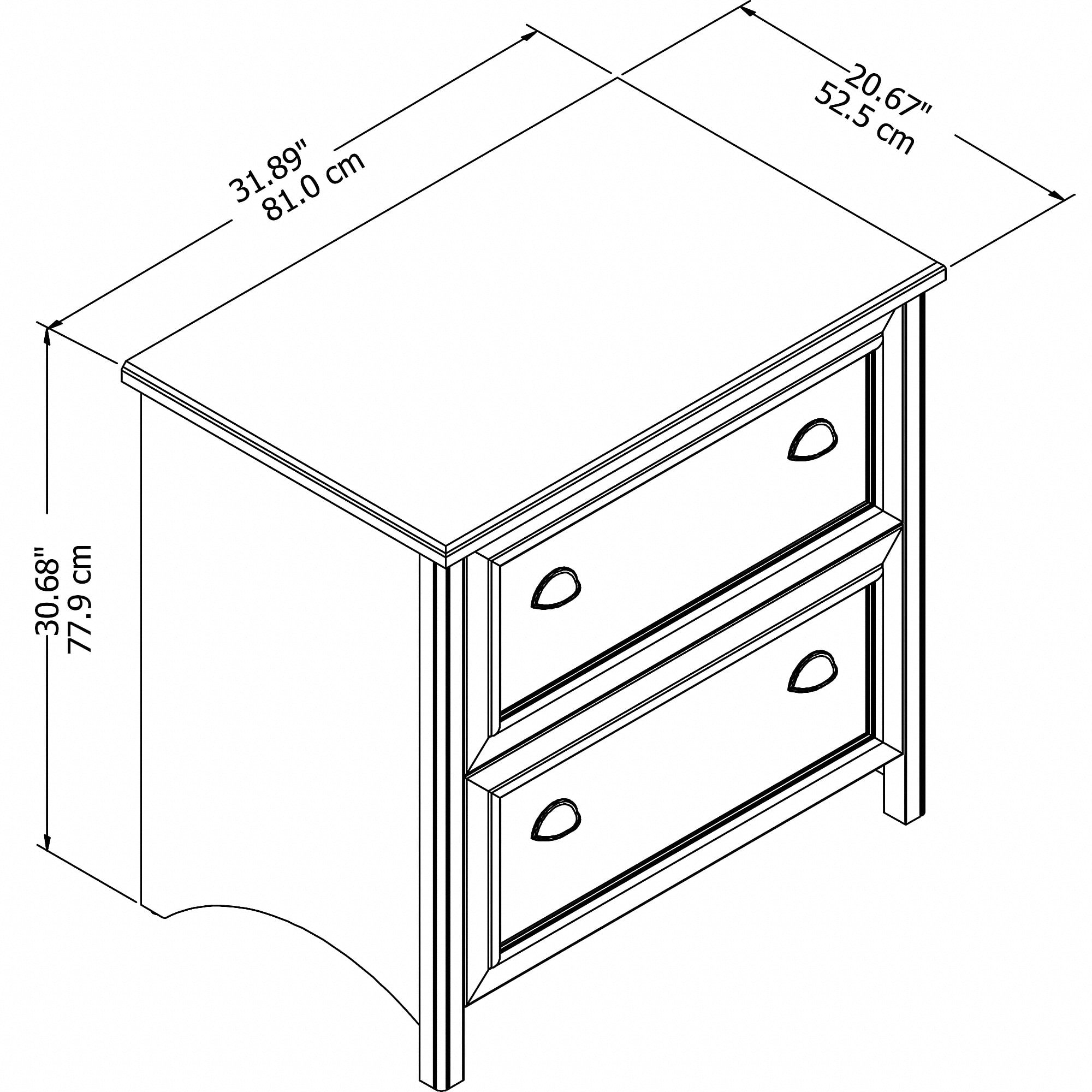 Bush Furniture Fairview 2 Drawer Lateral File Cabinet