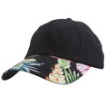 thumbnail image 1 of Gorra de béisbol TOP HEADWEAR ajustable de impresión floral Negro, 1 of 2
