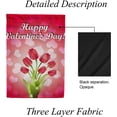 thumbnail image 4 of SKYSONIC Garden Flag Tulips Bouquet Valentine's Day Garden House Sports Flags 12x18 in Polyester Decorative Flags for Home Garden Flowerpot, 4 of 7