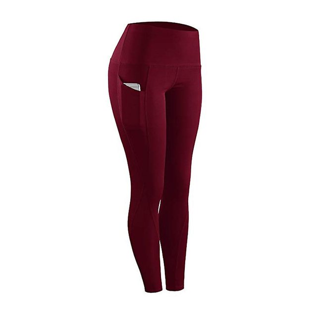 LeggingsWithPocketsWorkoutTightsTummyControlHighWaistWorkoutRunning4WayStretchYogaLeggingsForWomen