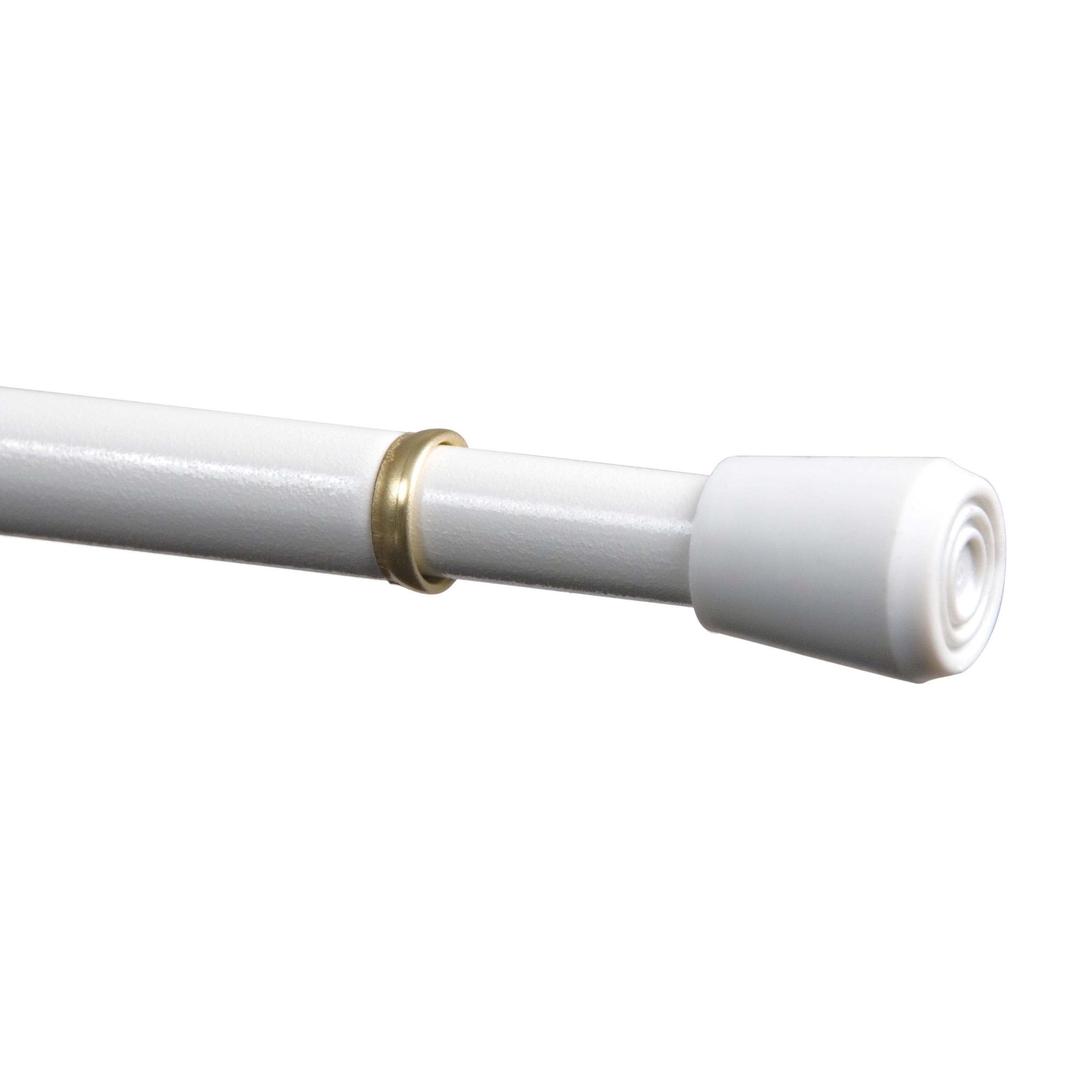 (6 pack) Mainstays 7/16" Adjustable Metal Spring Tension Curtain Rod, 18-28", White