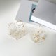 thumbnail image 2 of Juego de 6 posavasos acrílicos con lámina de oro para bebidas, posavasos de estilo nórdico para té, taza de café, almohadilla aislante para cuencos, 9,5 x 10,8 cm, 2 of 8