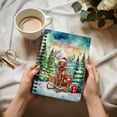 thumbnail image 3 of Merry Christmas Santa Reindeer Antlers Vizsla Sleigh Xmas Winter Holiday Spiral Bound Journal Vizslas Dog Lover Gifts Idea 5x7in Spiral Notebook - 00023, 3 of 5