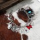 thumbnail image 3 of Pulseras para mujer, regalos para mujer, pulsera de aleación con colgante de corazón estilo punk exagerado, pulsera de moda para mujer, pulsera para hombre y mujer., 3 of 5