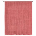 thumbnail image 2 of Vintage Coral Red Sheer Curtains 84 Inches Long, Farmhouse Retro Solid Color Linen Texture Light Filering Curtains, Breathable Simi Curtain Privacy Drapes for Living Room Bedroom Window Treatment, 2 of 9