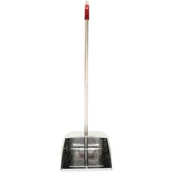 Yardwe Stainless Steel Metal Dustpan with No-Stoop Design for Cleaning and Use
