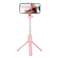thumbnail image 4 of Live Video Tripod Selfie Stick Stainless Steel Telescopic Folding Portable Selfie Rod with Remote Control Pink, 4 of 8