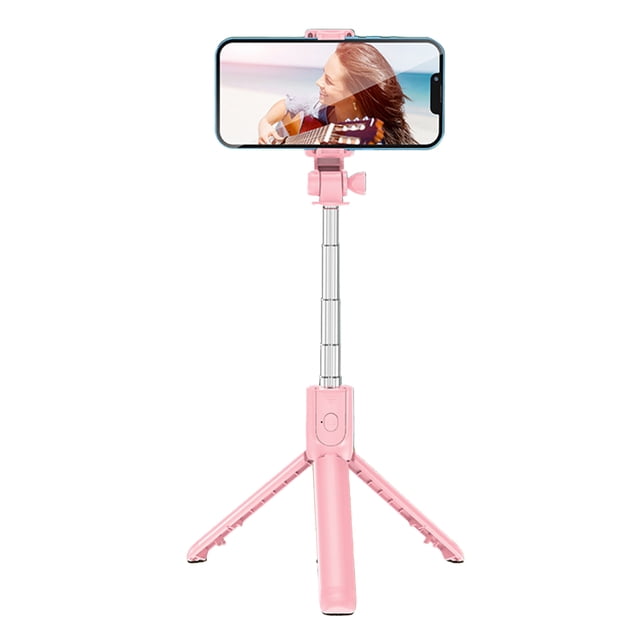 Palo selfie telescópico, trípode para video en vivo, trípode para selfie, palo selfie, palo selfie plegable portátil, rendimiento potente