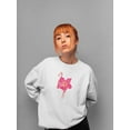thumbnail image 2 of Flamingo Flower Sweatshirt Women -SPIdeals Designs, Female Large, 2 of 4