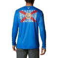 thumbnail image 2 of Columbia Men's PFG Terminal Tackle Fish Flag Long Sleeve Shirt (Vivid Blue/FL Fish, XL), 2 of 9
