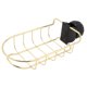 thumbnail image 1 of Estante para grifo dorado para toallas de piscina y jabones, escurridor de hierro dorado elaborado con elegancia, 1 of 8