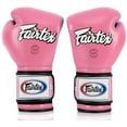 thumbnail image 4 of Fairtex BGV9 Mexican Style Pink Black Muay Thai Boxing Glove - Heavy Hitter, 4 of 5