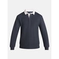 thumbnail image 5 of George Men's and Big Men's Rugby Shirt with Long Sleeve, Size S-6XB, 5 of 5