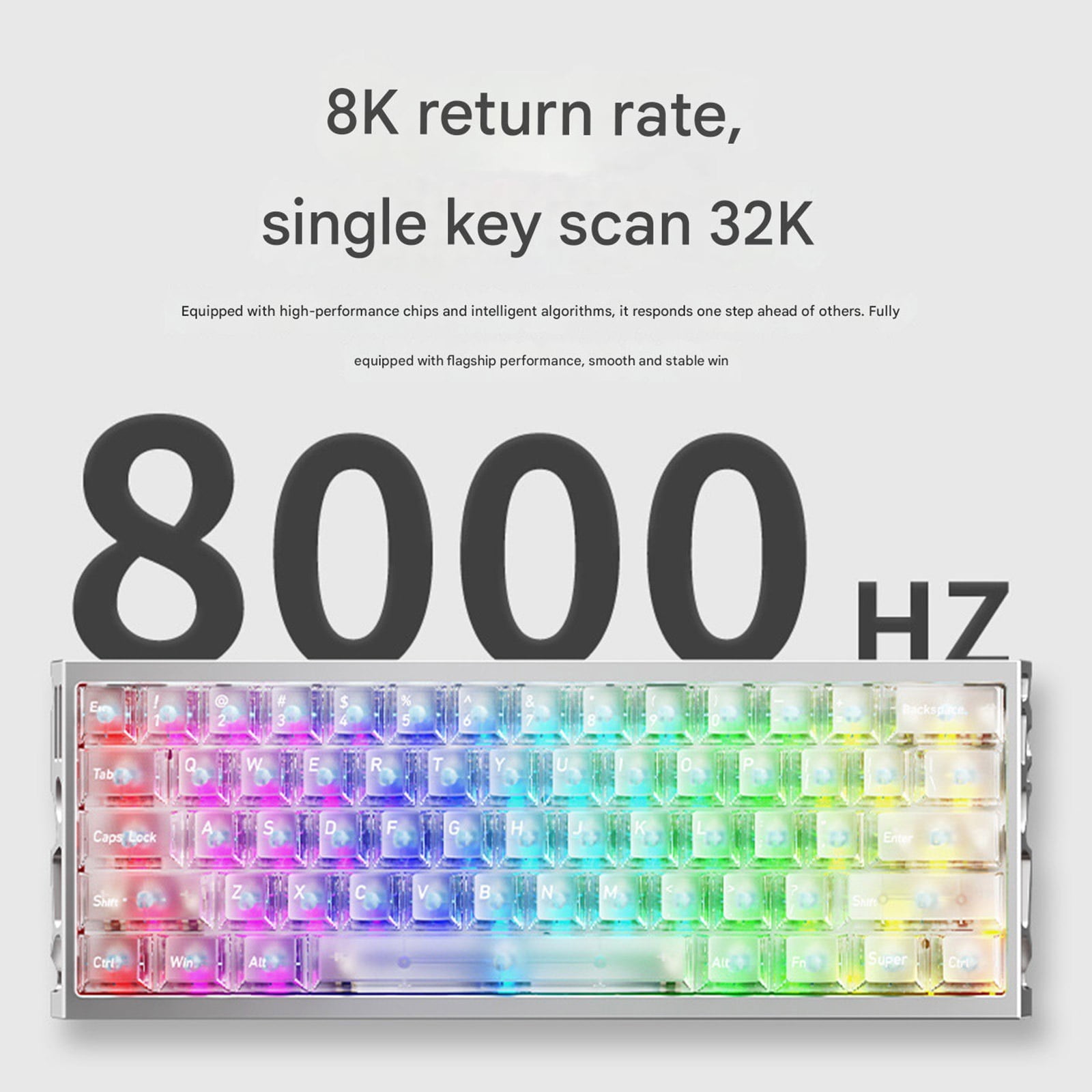 Aluminum Alloy Gaming Keyboards Axises Switches Hollows Body Comfortable Typing Experience