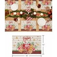 thumbnail image 6 of Christmas Placemats Set of 6 Gingerbread Snowflake Xmas Tree Christmas Placemats for Dining Table Buffalo Plaid Table Mat Winter Holiday Home Party Kitchen Table Decorations, 6 of 6