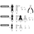 thumbnail image 2 of 85pcs Zipper Repair Kit, TSV Zipper Fix Replacement Set, Zipper Slider with Install Plier, Extension Pulls for Sewing, 2 of 7