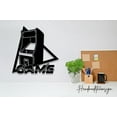 thumbnail image 3 of Handmadetneonsign Personalized Game Arcade Metal Wall Art Led Light, Custom Game Player Metal Sign, 3 of 5