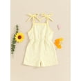 thumbnail image 3 of Musuos Baby Girls Summer Jumpsuits 6M 12M 18M 24M Solid Color Sleeveless Short Cami Playsuits Infant Casual Romper, 3 of 9